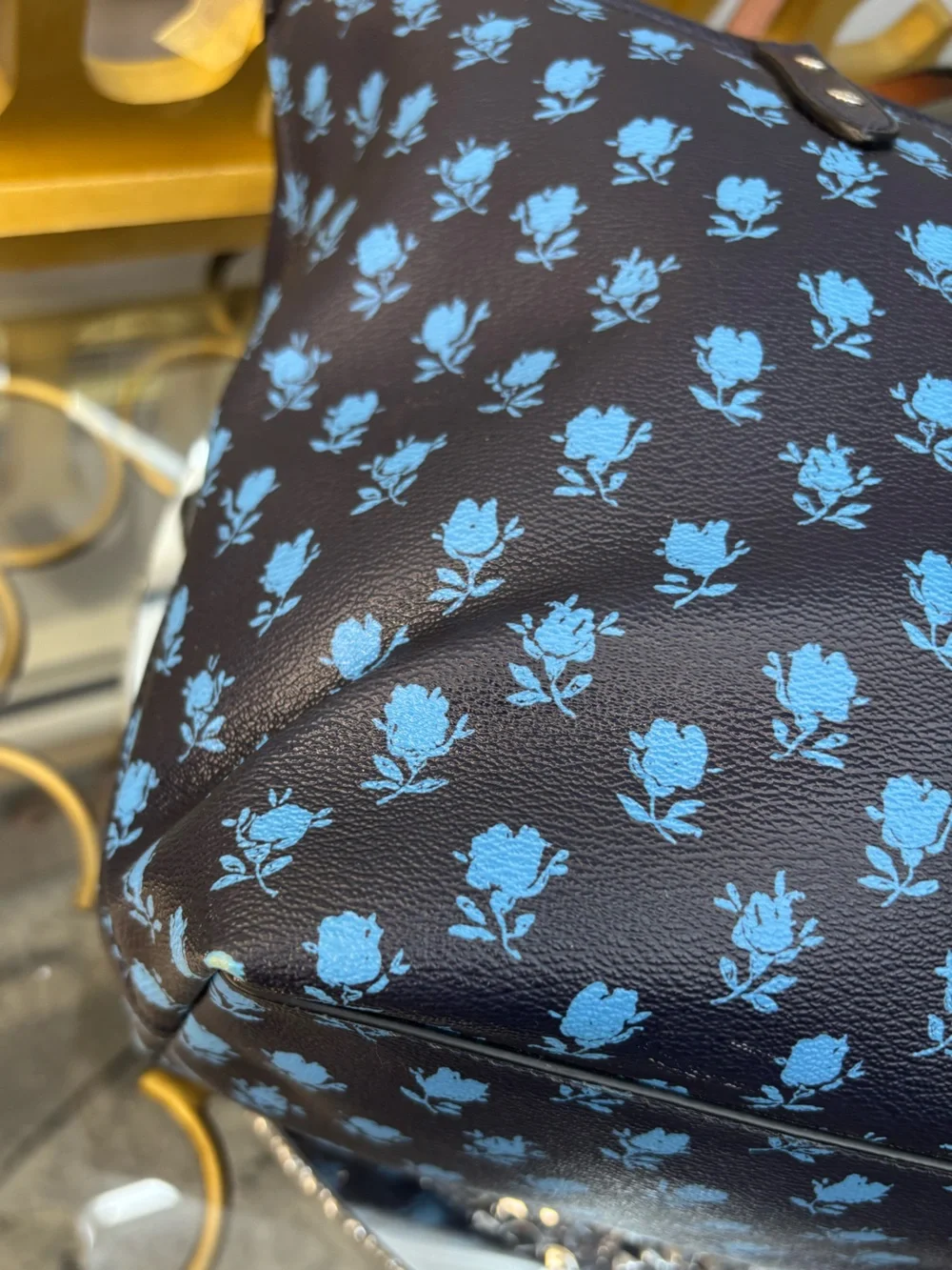 Coach City Zip Tote • Badlands Floral Print • 2016 • Gold Hardware • EUC